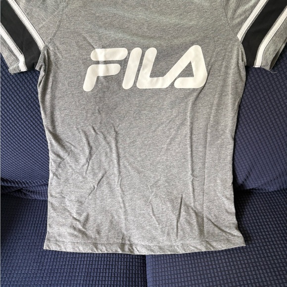 Fila Heather Gray Crewneck Tee - Picture 1 of 8